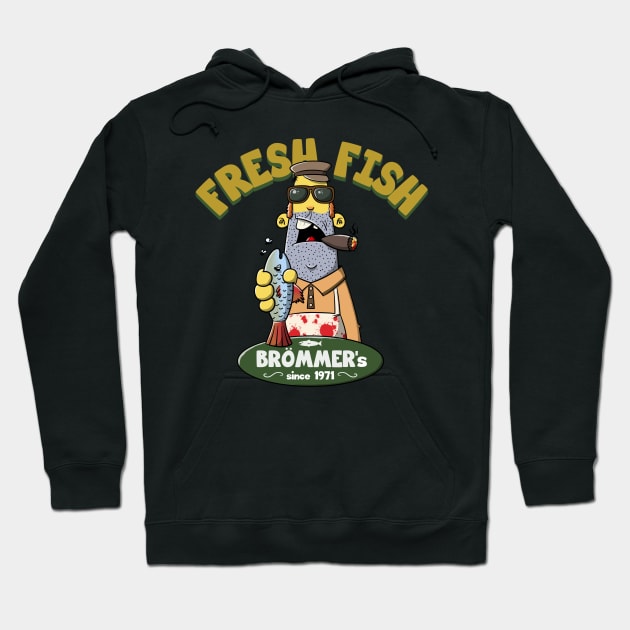 Fresh fish Hoodie by cartoonalarm